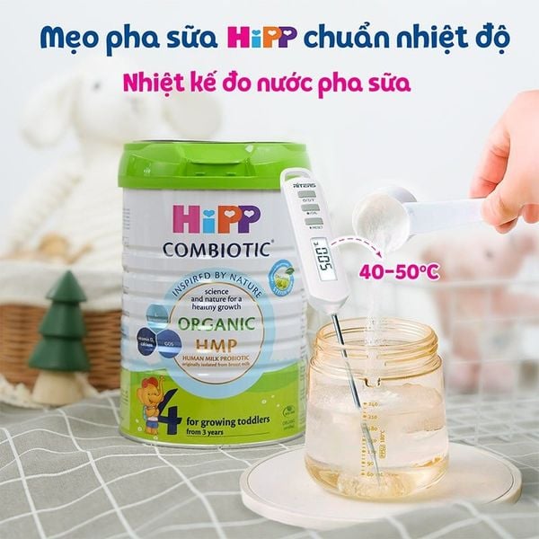 Lưu ý khi pha sữa công thức 1,2,3,4 HiPP