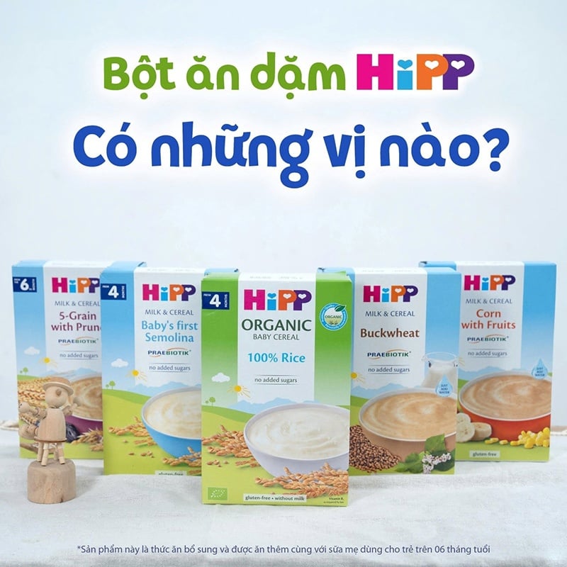 Giới thiệu về thương hiệu bột ăn dặm HiPP