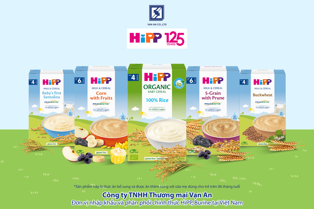 Tổng hợp bột ăn dặm HiPP