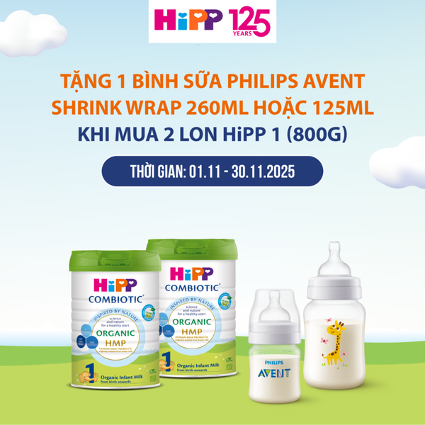 Combo 2 lon Sữa HiPP 01 Organic Combiotic®
