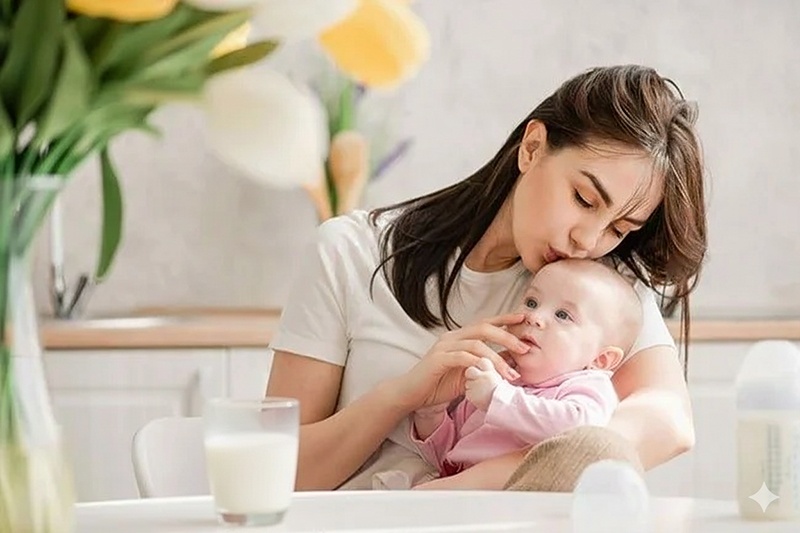 Cho bé uống sữa công thức giai đoạn dưới 6 tháng tuổi