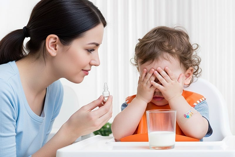 Trẻ chán ăn, bỏ bú là dấu hiệu trẻ không hợp sữa công thức