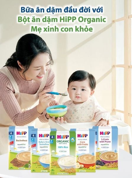 Tổng hợp các loại bột ăn dặm HiPP tại Việt Nam