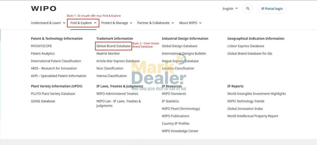 Tra cứu online tổ chức Sở Hữu Trí Tuệ thế giới ( WIPO ) 1