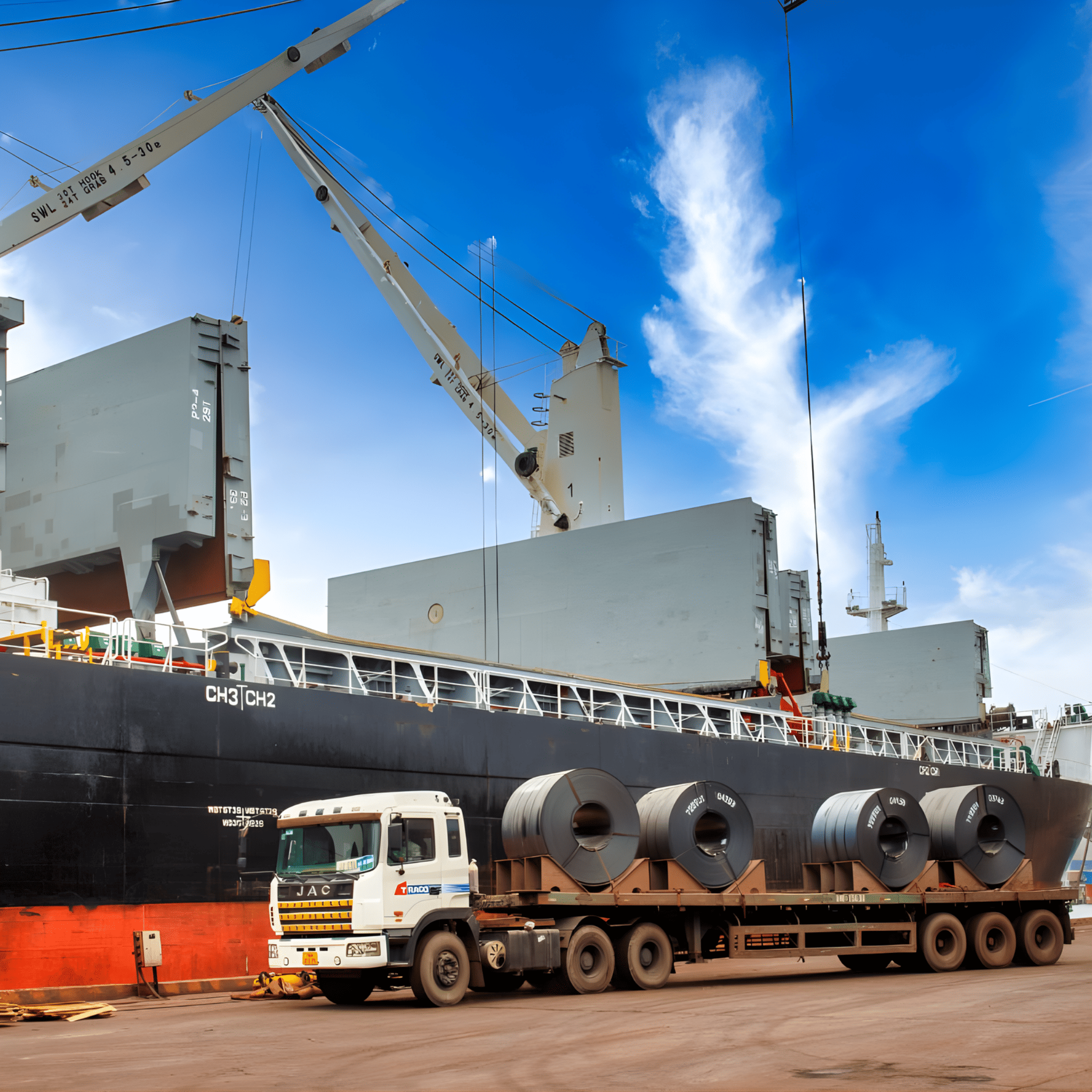 Thép cuộn cán nóng ứng dụng cho ngành đóng tàu