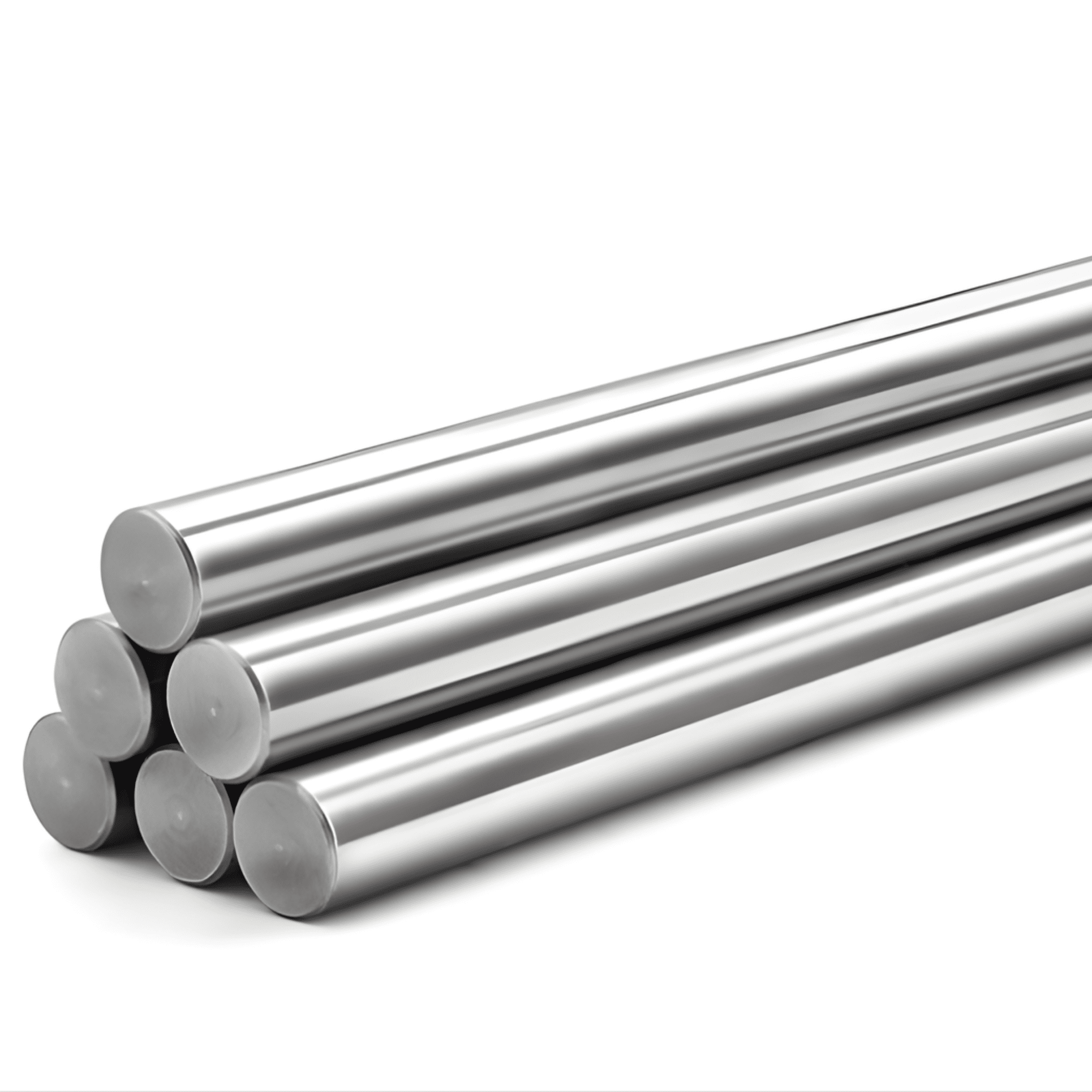 Thép tròn đặc có bề mặt trơn nhẵn bóng.