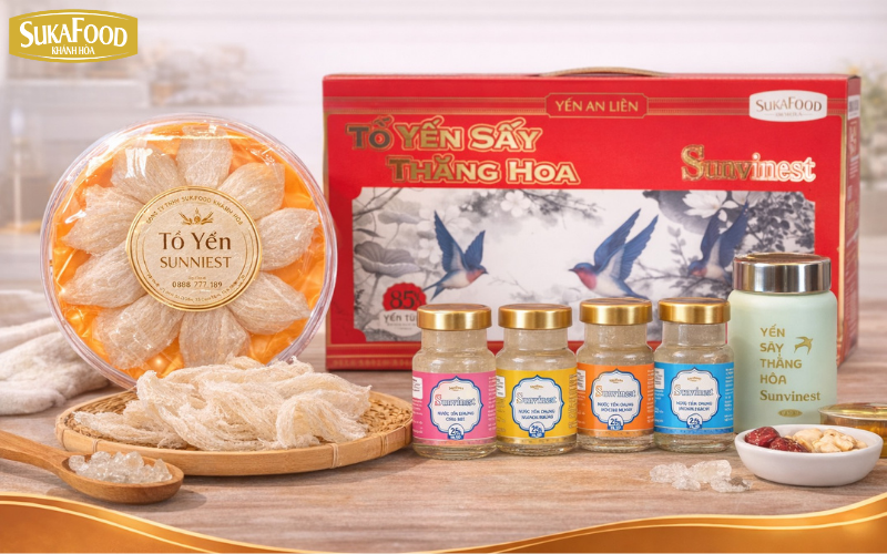 các sản phẩm từ yến