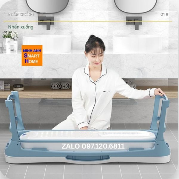 Ảnh thực tế bồn tắm gấp gọn nhựa 23