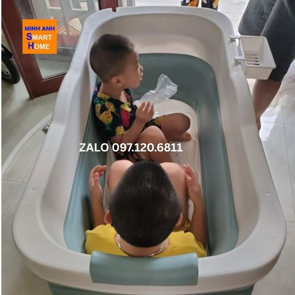 Ảnh thực tế bồn tắm gấp gọn nhựa 22