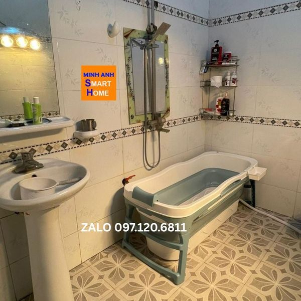 Ảnh thực tế bồn tắm gấp gọn nhựa 17