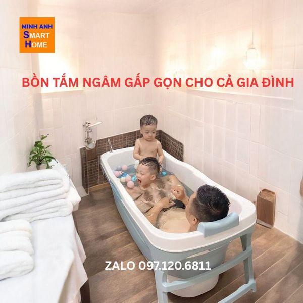 Ảnh thực tế bồn tắm gấp gọn nhựa 3