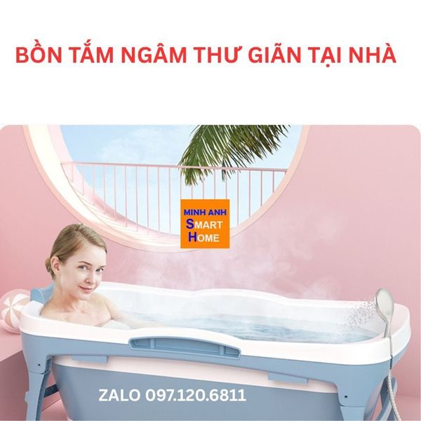 Ảnh thực tế bồn tắm gấp gọn nhựa 5