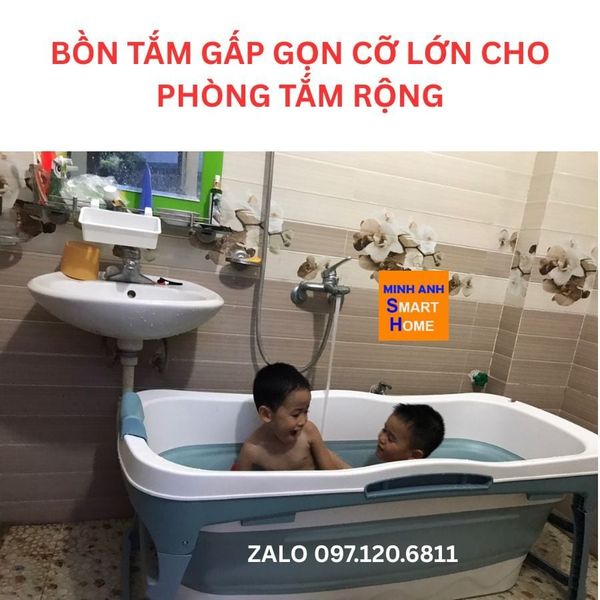 Ảnh thực tế bồn tắm gấp gọn nhựa 14