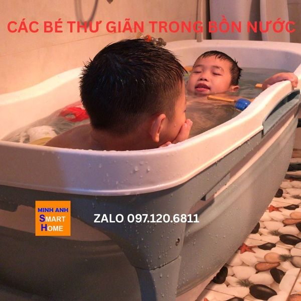 Ảnh thực tế bồn tắm gấp gọn nhựa 10
