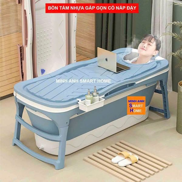 Ảnh thực tế bồn tắm gấp gọn nhựa 1