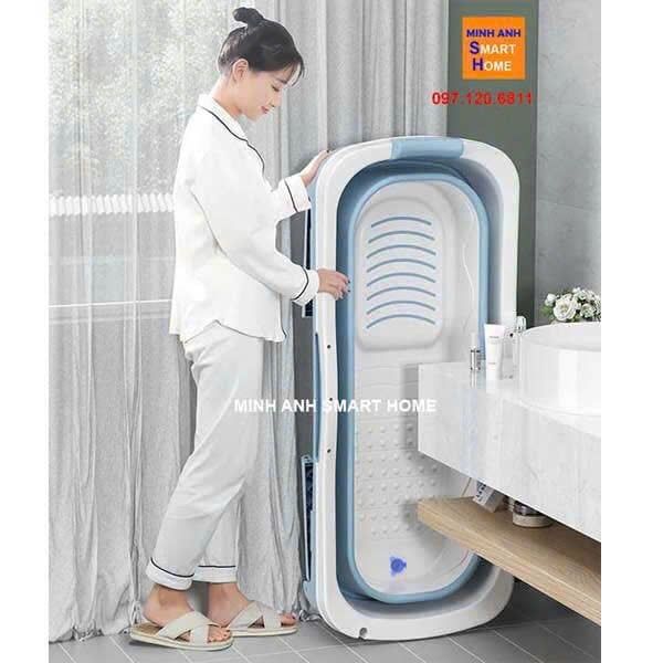 Ảnh thực tế bồn tắm gấp gọn nhựa 2
