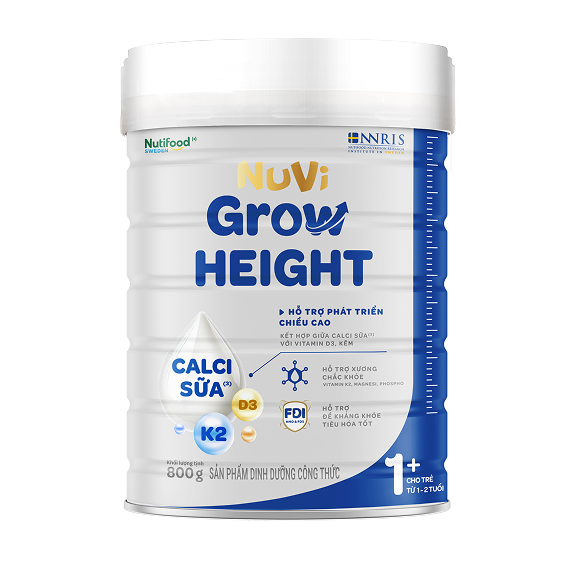 Công dụng của sữa Nuvi Grow Height