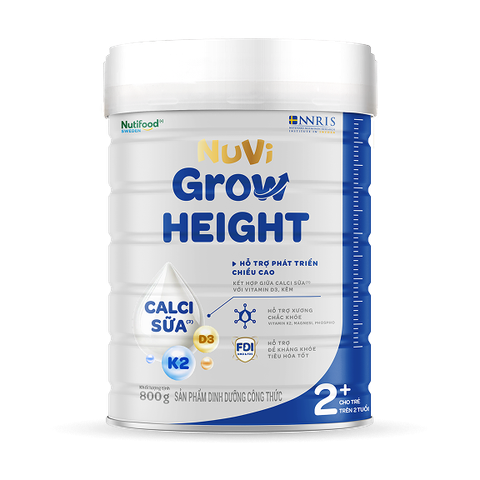 Sữa bột Nuvi Grow Height