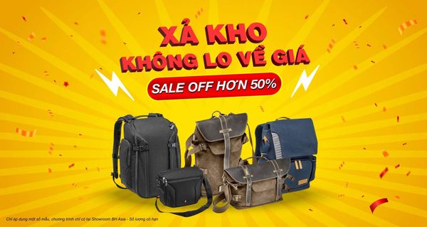 Sale to nhất năm: Xả kho giảm giá 50% ba lô Manfrotto, National Geographic