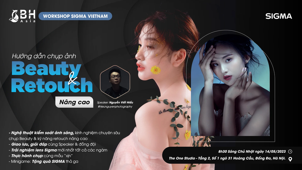[HÀ NỘI]_WORKSHOP CHỤP BEAUTY & RETOUCH NÂNG CAO