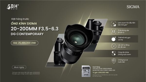 Đặt hàng trước - Sigma 20-200mm F3.5-6.3 DG Contemporary