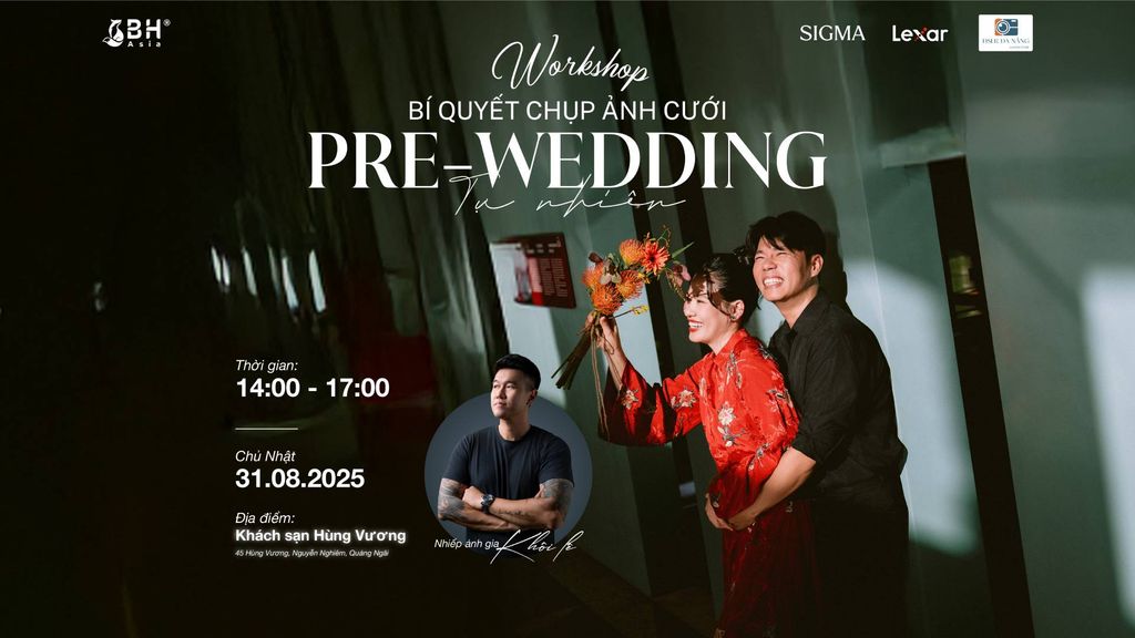 Workshop “Bí quyết chụp ảnh Pre-Wedding tự nhiên”