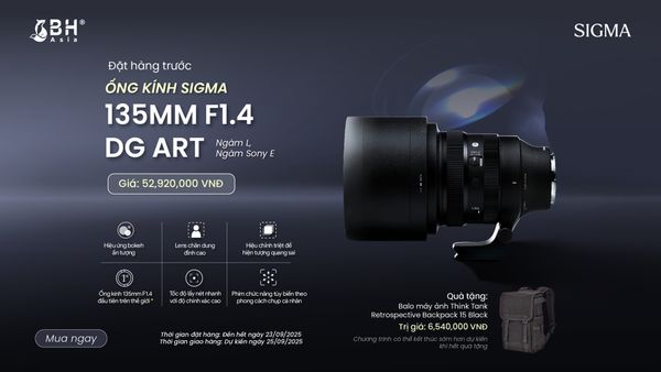 Đặt hàng trước - Sigma 135mm F1.4 DG Art