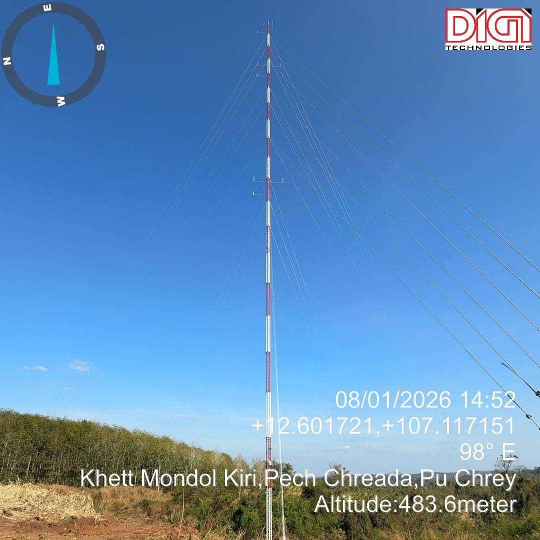 Cột đo gió 120m Kouprey M2