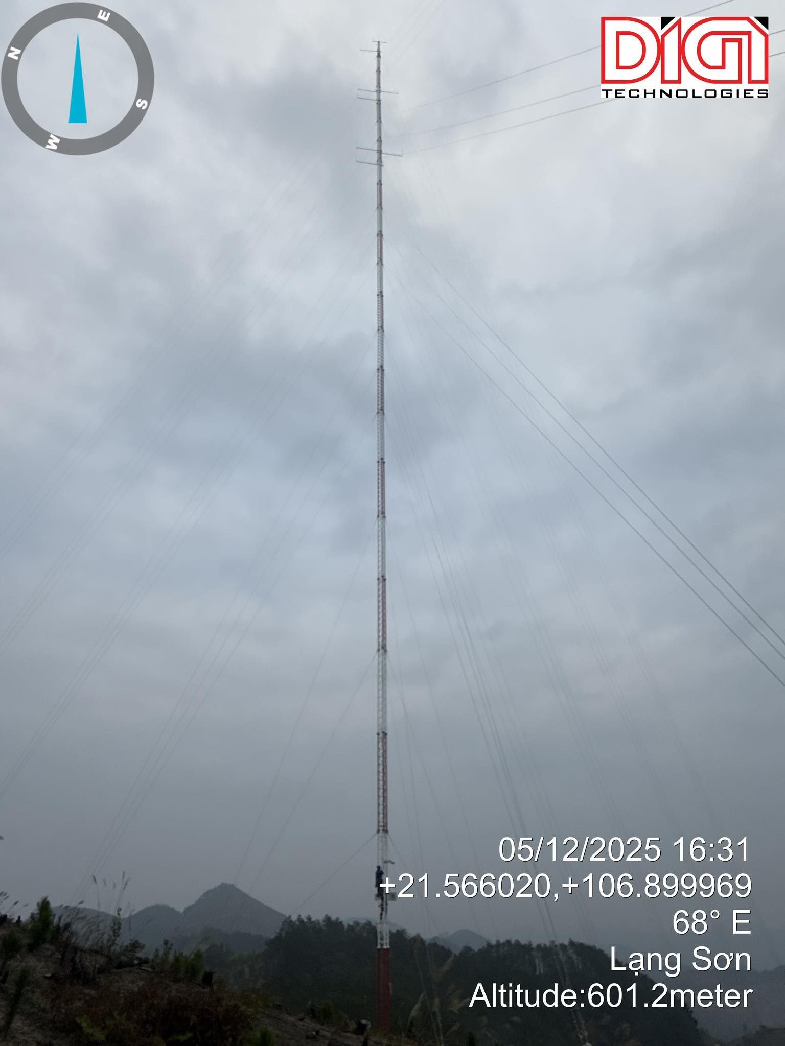 Cột đo gió 140m Ái Quốc