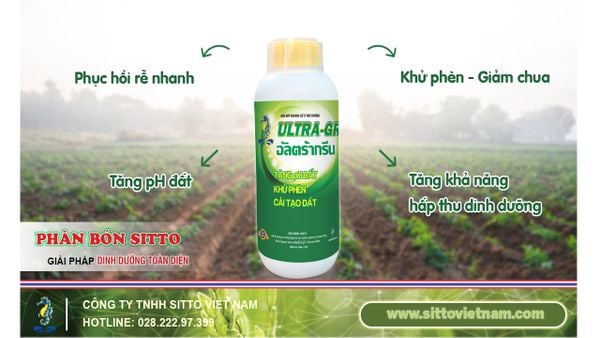 Ultra-Green – Tăng pH Đất, Khử Phèn, Sát Trùng Môi Trường