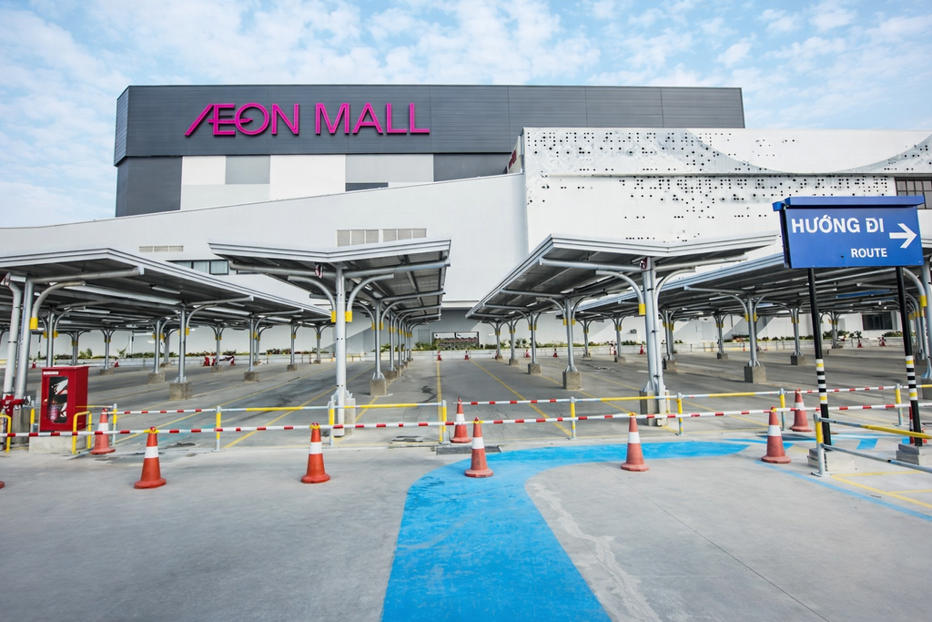 Aeon Mall Hải Phòng - Bãi đỗ xe thông minh iParking – Futech