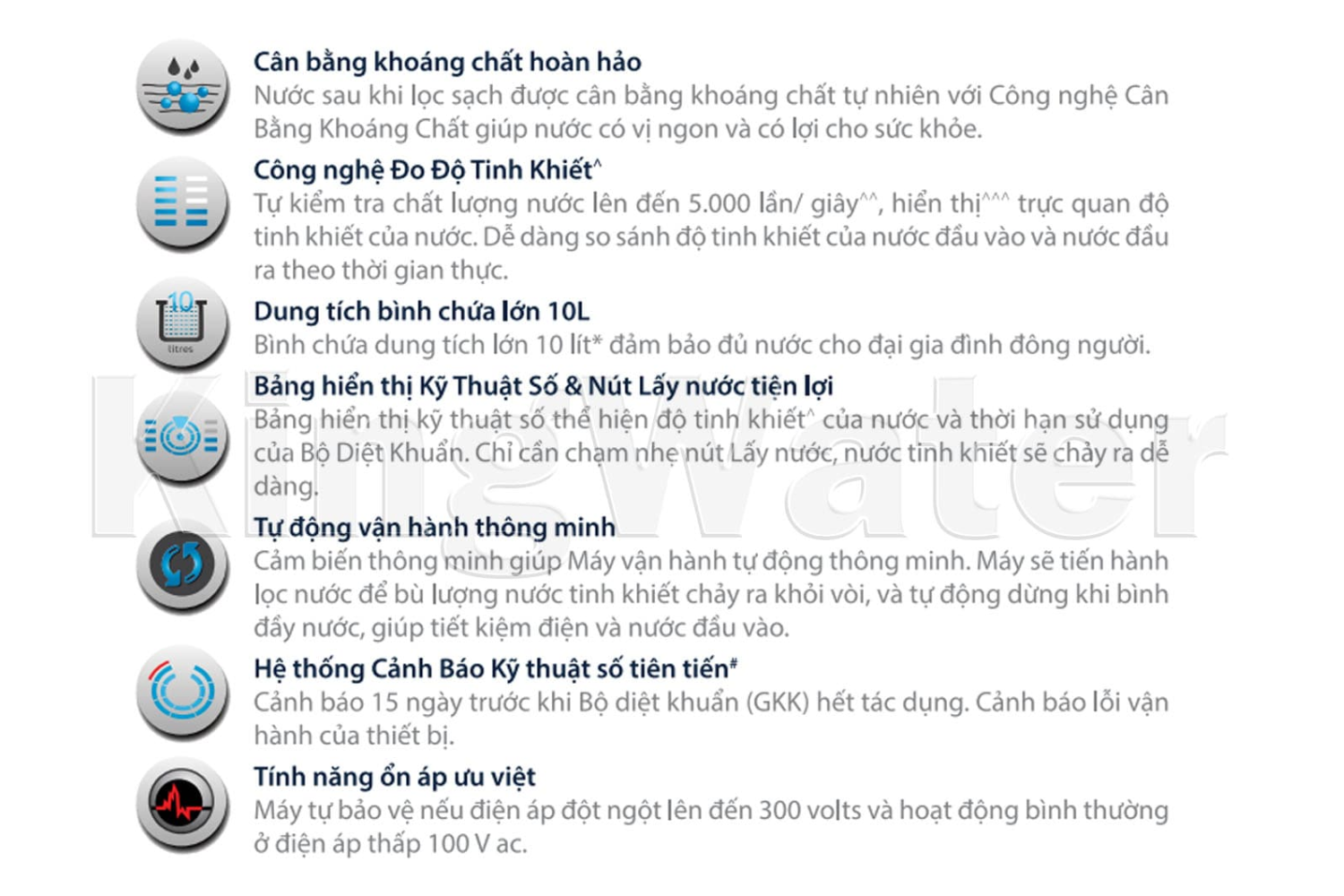 Một số tính năng thông minh vượt trội được tích hợp vào máy