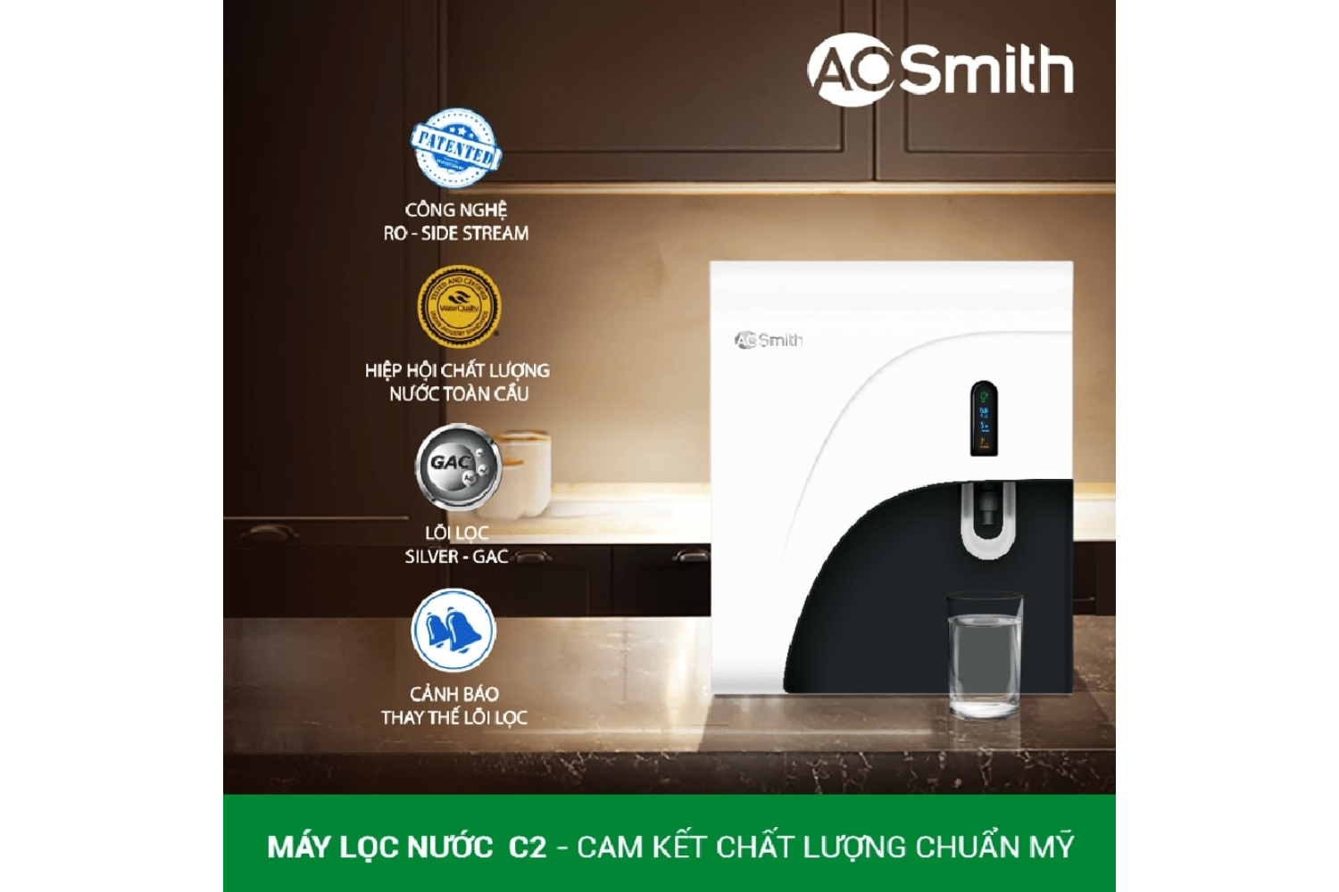 Ao Smith là thương hiệu máy lọc nước nhập khẩu Mỹ đẳng cấp