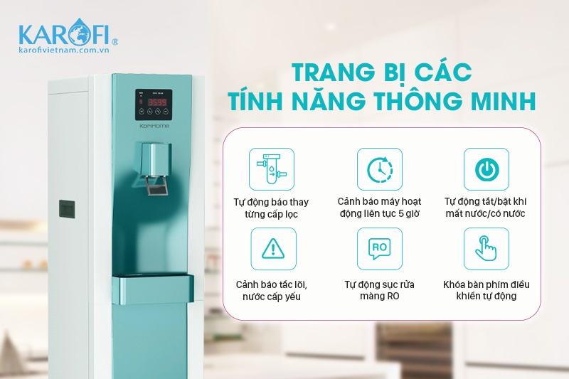 Máy lọc nước nóng lạnh Korihome