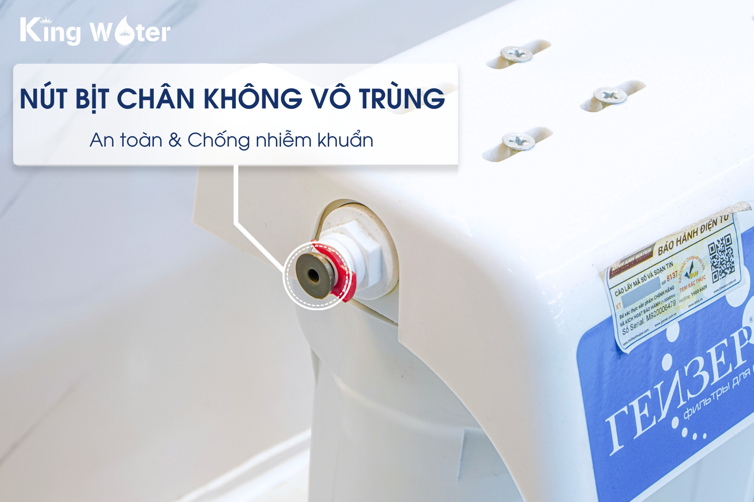 Một đặc điểm kỹ thuật của dòng Ecotar là quy trình hút chân không và nút kín đầu vào - đầu ra