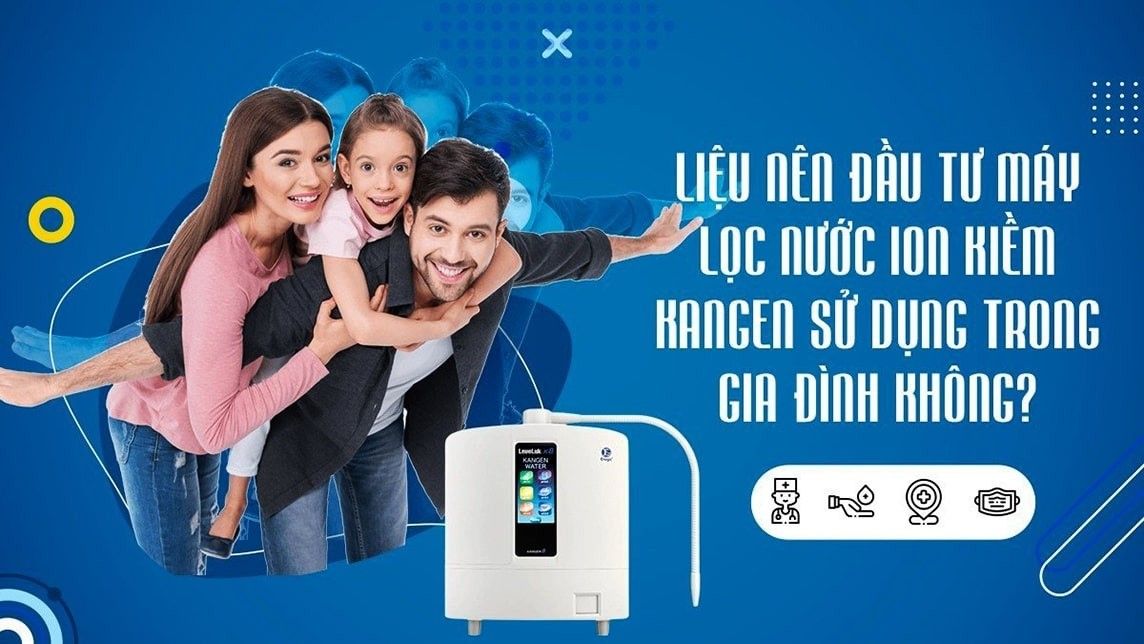 Máy lọc nước ion kiềm Kangen sử dụng công nghệ điện giải nước giúp chống oxi hóa hiệu quả