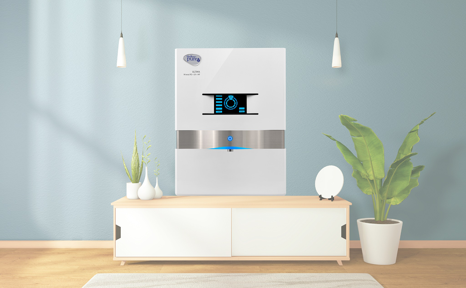 Unilever Pureit Ultima thiết kế vuông vức, sang trọng