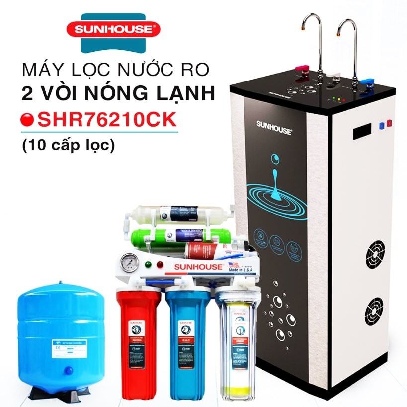 Model máy lọc nước Sunhouse SHR76210CK được nhiều khách hàng ưa chuộng