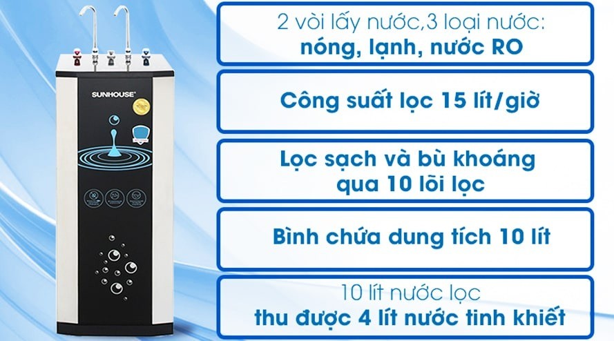 Sunhouse SHR76210CK 10 lõi có độ bền và độ an toàn cao