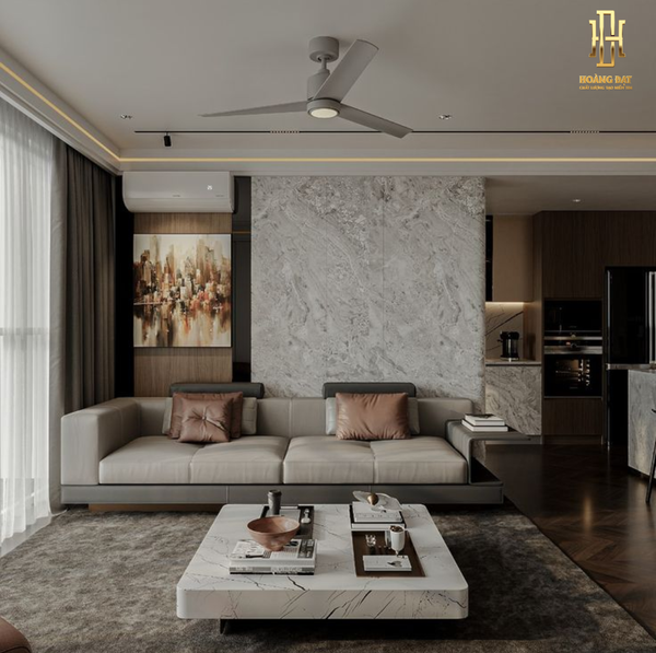 Thiết kế nội thất phòng khách phong cách hiện đại