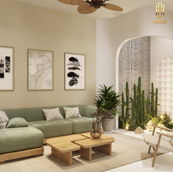 Thiết kế nội thất chung cư 2 phòng ngủ theo mệnh mộc