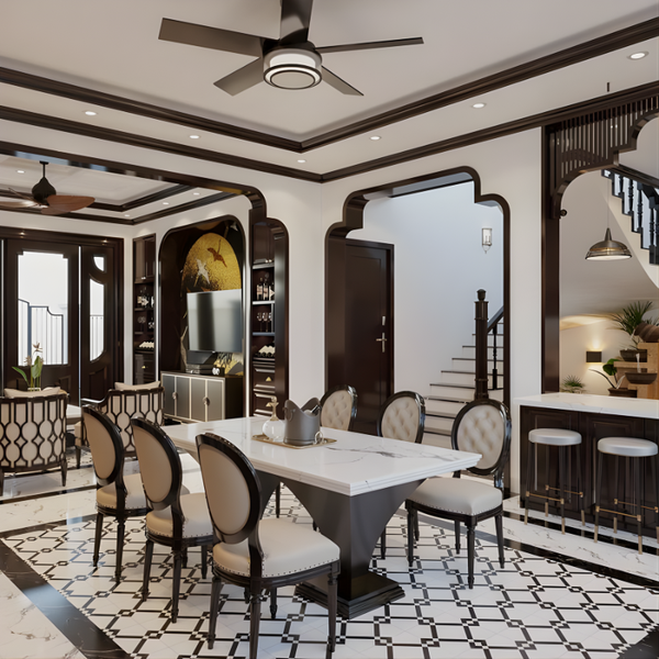 Mẫu thiết kế nội thất chung cư 2 phòng ngủ 70m2