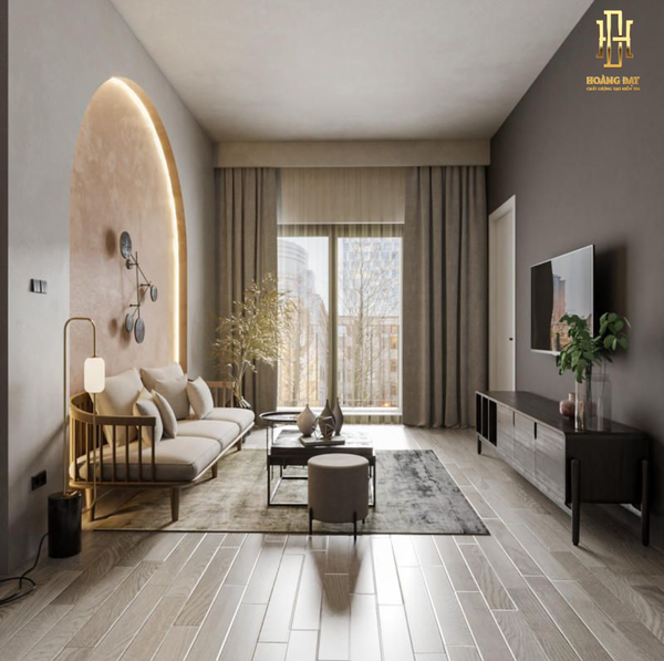 Thiết kế nội thất phòng khách phong cách scandinavian