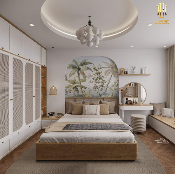 Thiết kế nội thất phòng ngủ phong cách scandinavian