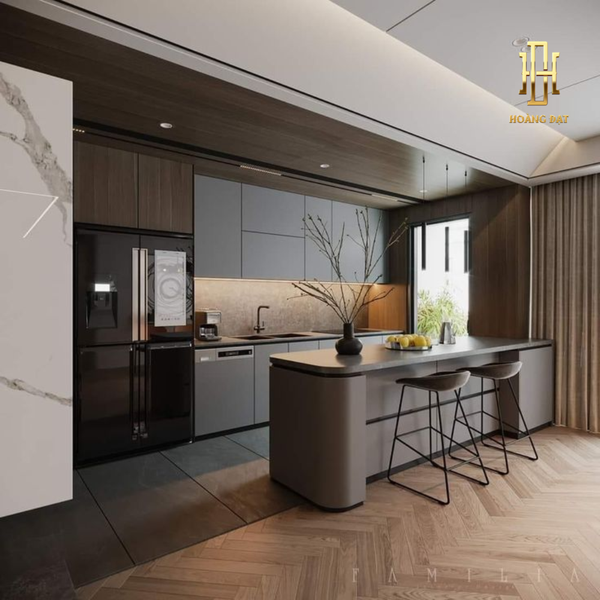 Thiết kế nội thất phòng bếp chung cư