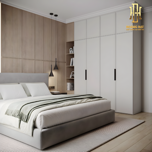 Tủ quần áo gỗ công nghiệp Hoàng Đạt