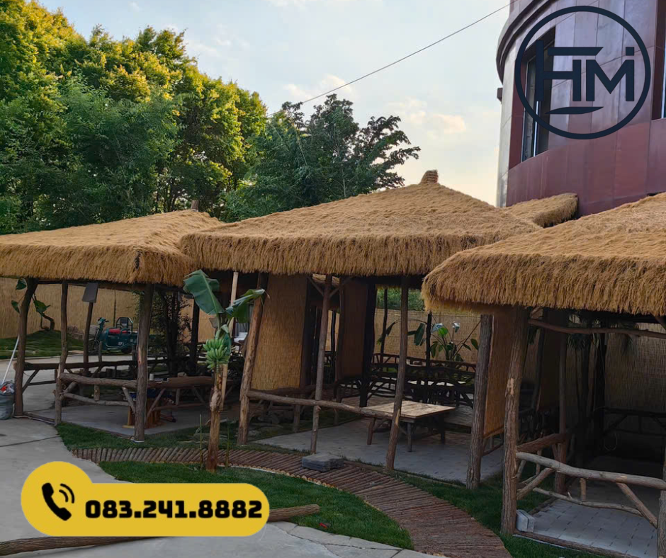 Hướng dẫn thi công cỏ rơm vàng nhân tạo đúng kỹ thuật – Nhatranh HM