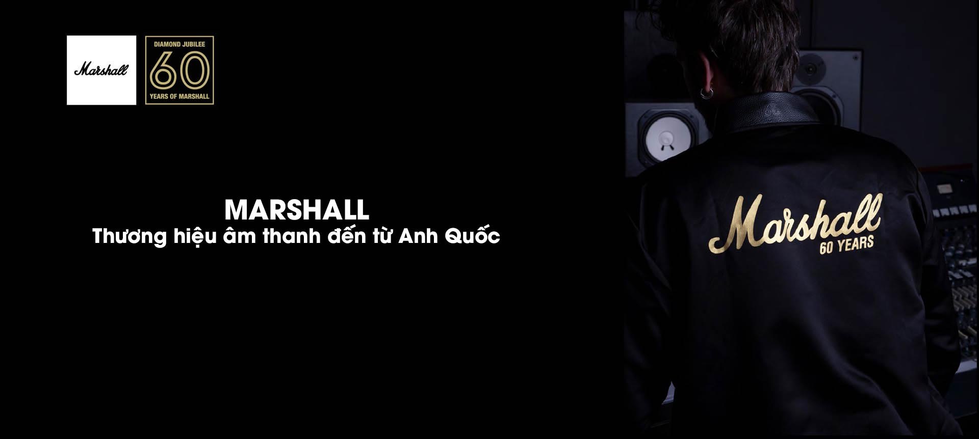 Marshall - Thương hiệu âm thanh chất lượng, nổi tiếng đến từ Anh Quốc với các dòng loa Bluetooth, tai nghe không dây, dàn âm thanh soundbar