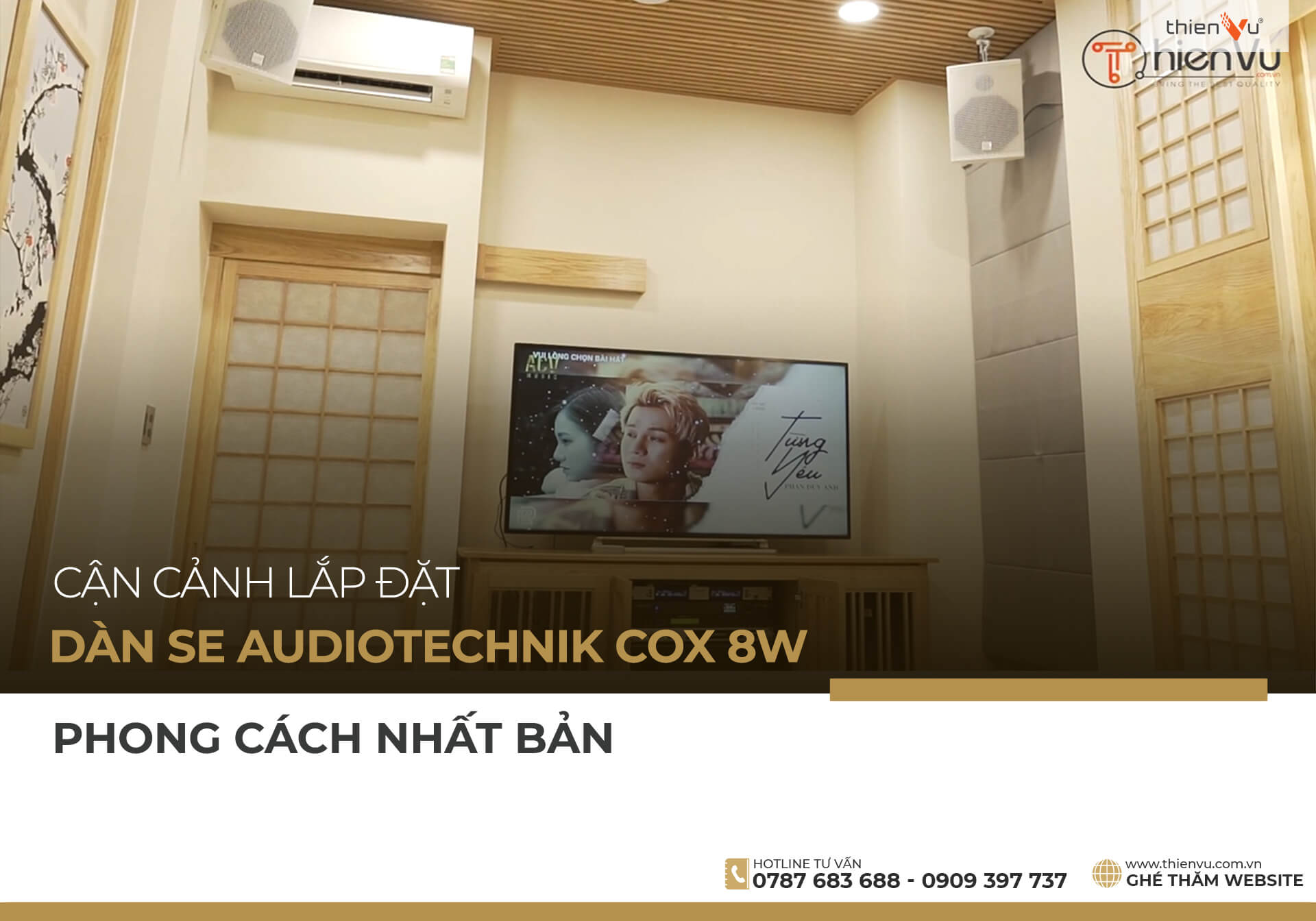 Khám phá bộ dàn karaoke lắp đặt phong cách Nhật Bản