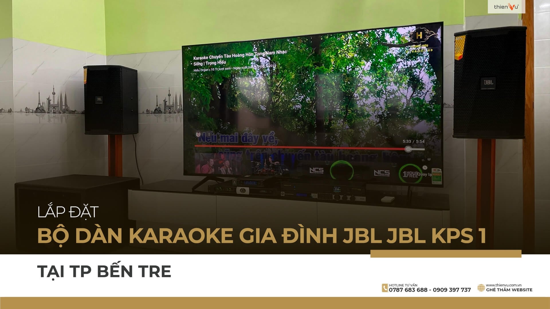 Lắp đặt bộ dàn karaoke gia đình JBL tại TP Bến Tre